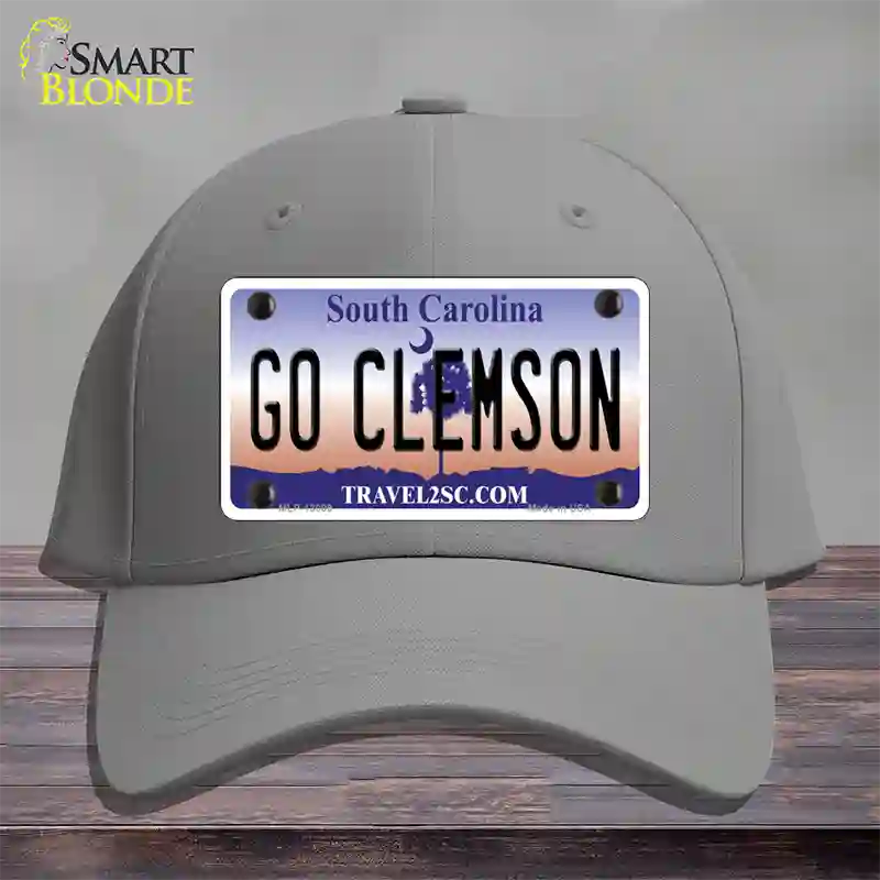 Go Clemson Novelty License Plate Hat Cotton / Gray