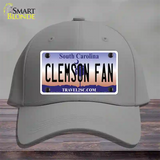 Clemson Fan Novelty License Plate Hat Cotton / Gray