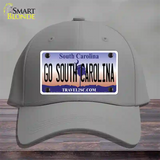 Go South Carolina Novelty License Plate Hat Cotton / Gray