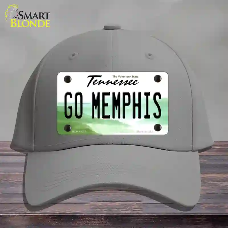 Go Memphis Novelty License Plate Hat Cotton / Gray