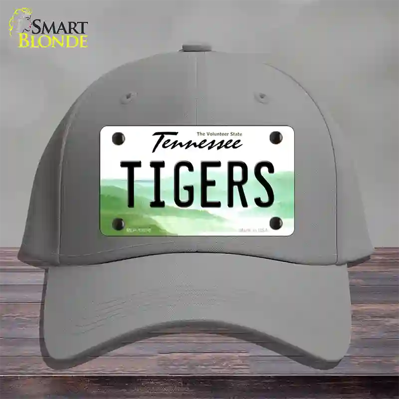 Tiger Tennessees Novelty License Plate Hat Cotton / Gray