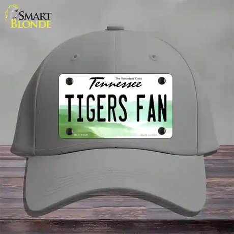 Tennessee Plate Tigers Fan Novelty License Plate Hat Cotton / Gray