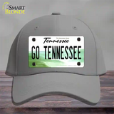 Go Tennessee Novelty License Plate Hat Cotton / Gray