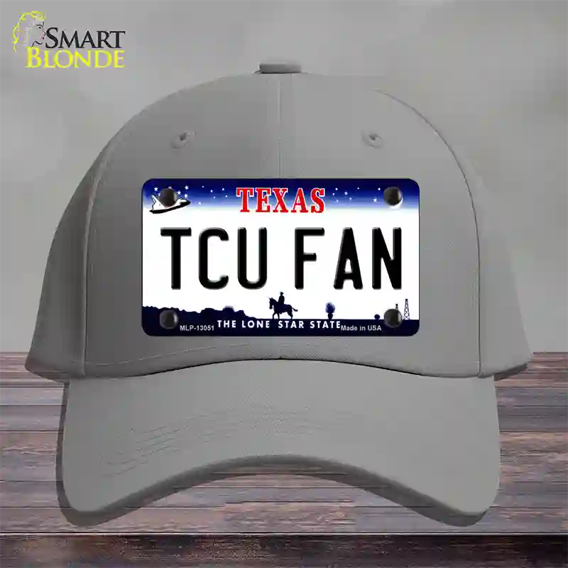 TCU Fan Novelty License Plate Hat Cotton / Gray