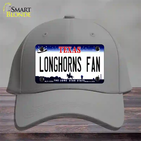 Longhorns Fan Novelty License Plate Hat Cotton / Gray