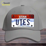 Utes Novelty License Plate Hat Cotton / Gray