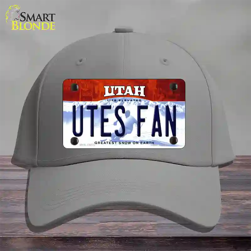 Utes Fan Novelty License Plate Hat Cotton / Gray