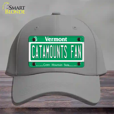 Catamounts Fan Novelty License Plate Hat Cotton / Gray