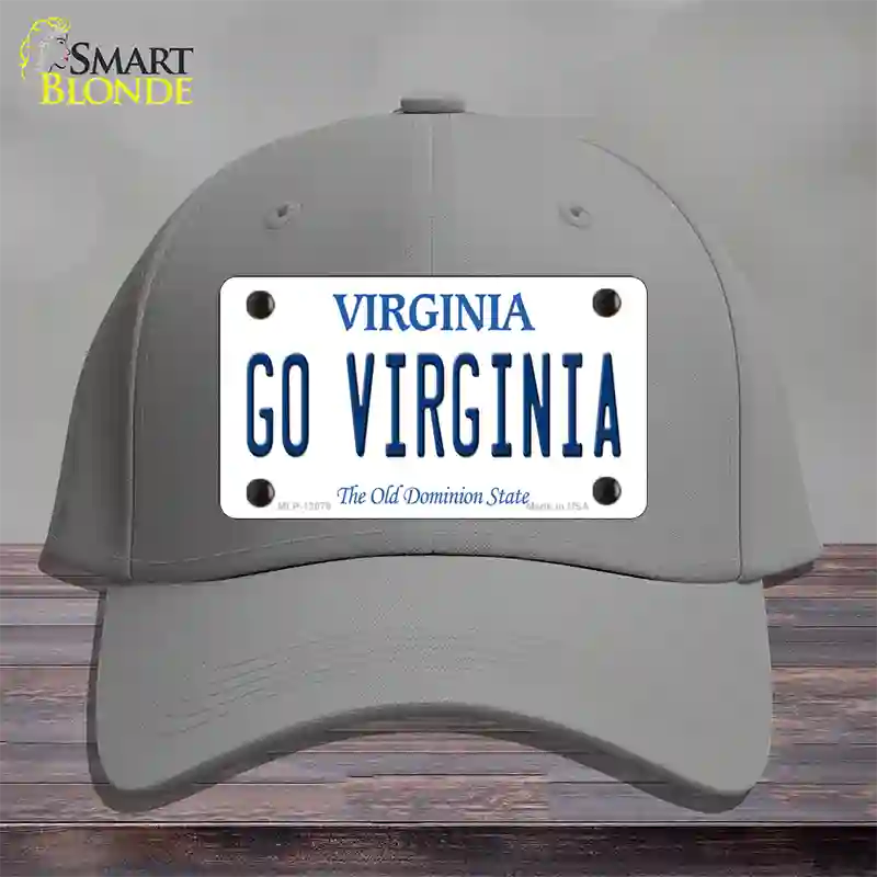 Go Virginia Novelty License Plate Hat Cotton / Gray