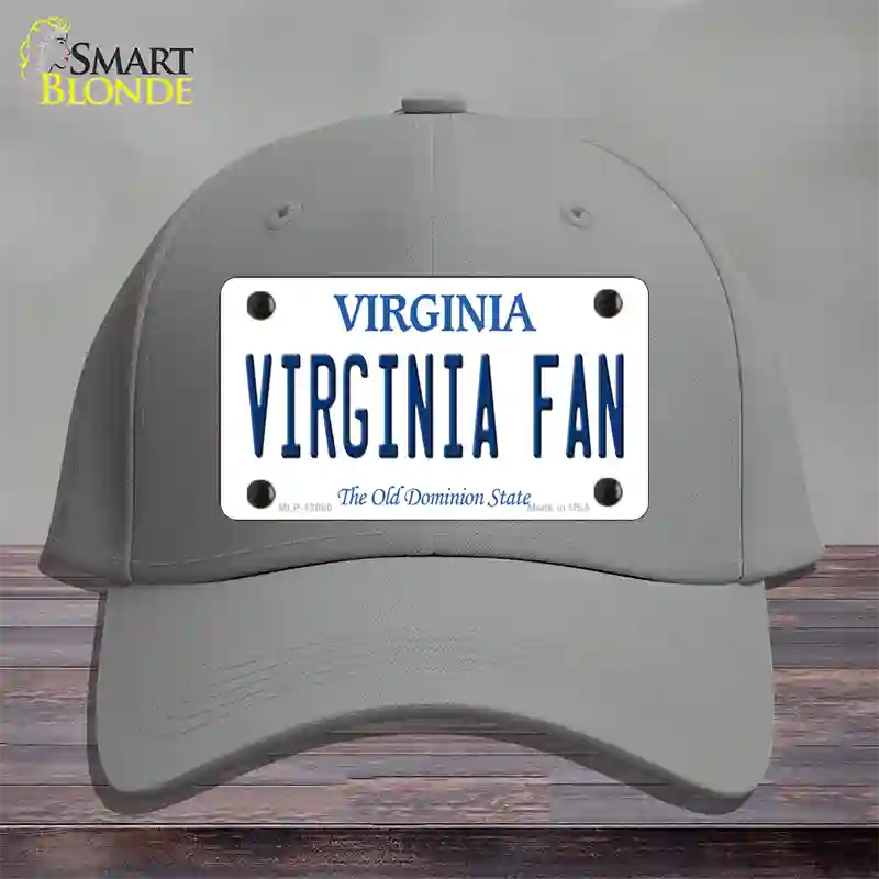 Virginia Fan Novelty License Plate Hat Cotton / Gray