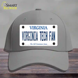 Virginia Tech Fan Novelty License Plate Hat Cotton / Gray