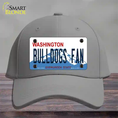 Bulldogs Fan Washington Novelty License Plate Hat Cotton / Gray