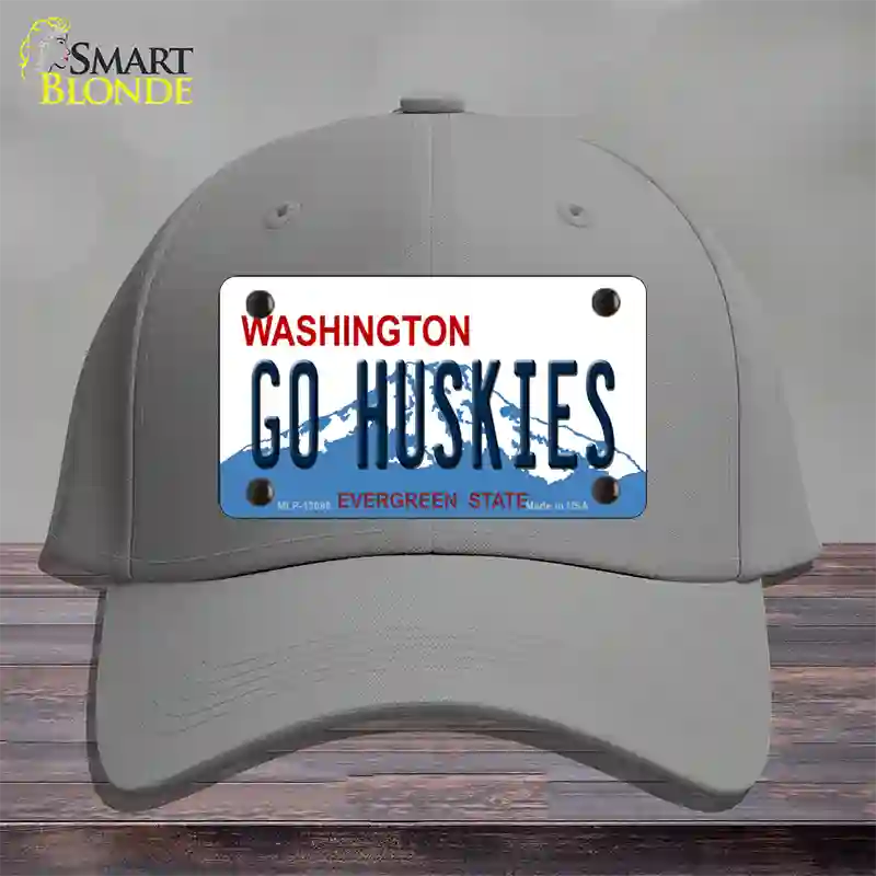 Go Huskies Novelty License Plate Hat Cotton / Gray