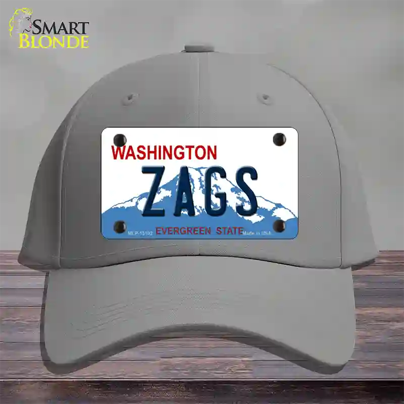 Zags Novelty License Plate Hat Cotton / Gray