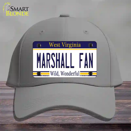 Marshall Fan Novelty License Plate Hat Cotton / Gray