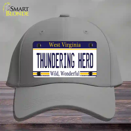 Thundering Herd Novelty License Plate Hat Cotton / Gray