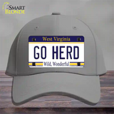 Go Herd Novelty License Plate Hat Cotton / Gray