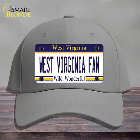 West Virginia Fan Novelty License Plate Hat Cotton / Gray