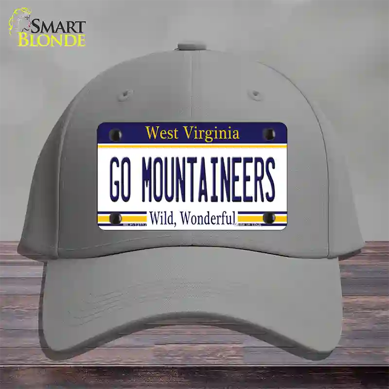 Go Mountaineers Novelty License Plate Hat Cotton / Gray