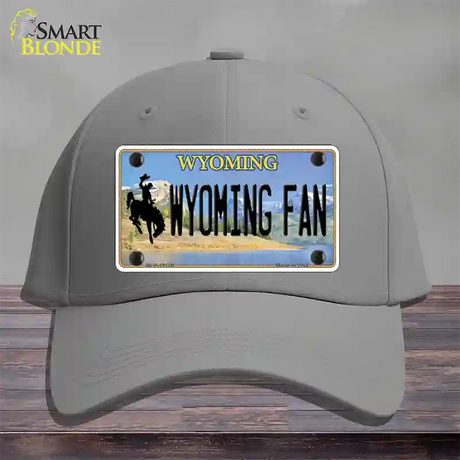 Wyoming Fan Novelty License Plate Hat Cotton / Gray