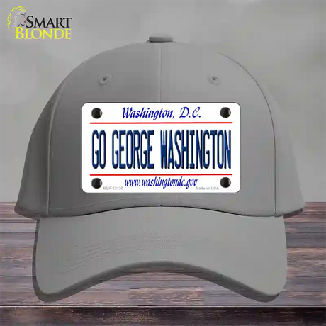 Go George Washington Novelty License Plate Hat Cotton / Gray