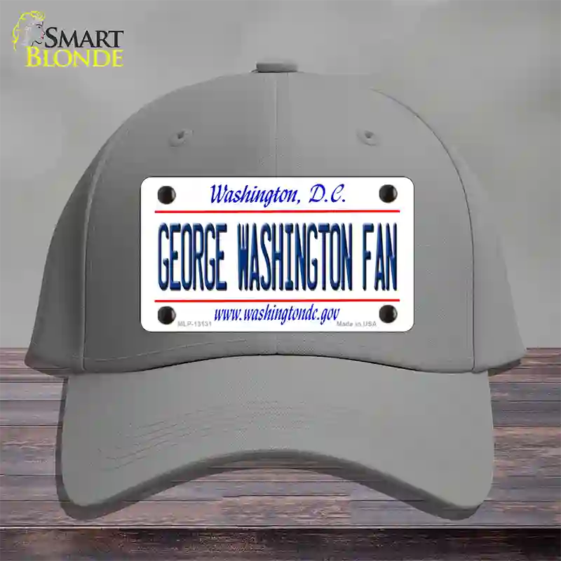 George Washington Fan Novelty License Plate Hat Cotton / Gray