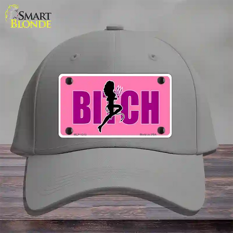 She-Devil Bitch Novelty License Plate Hat Cotton / Gray