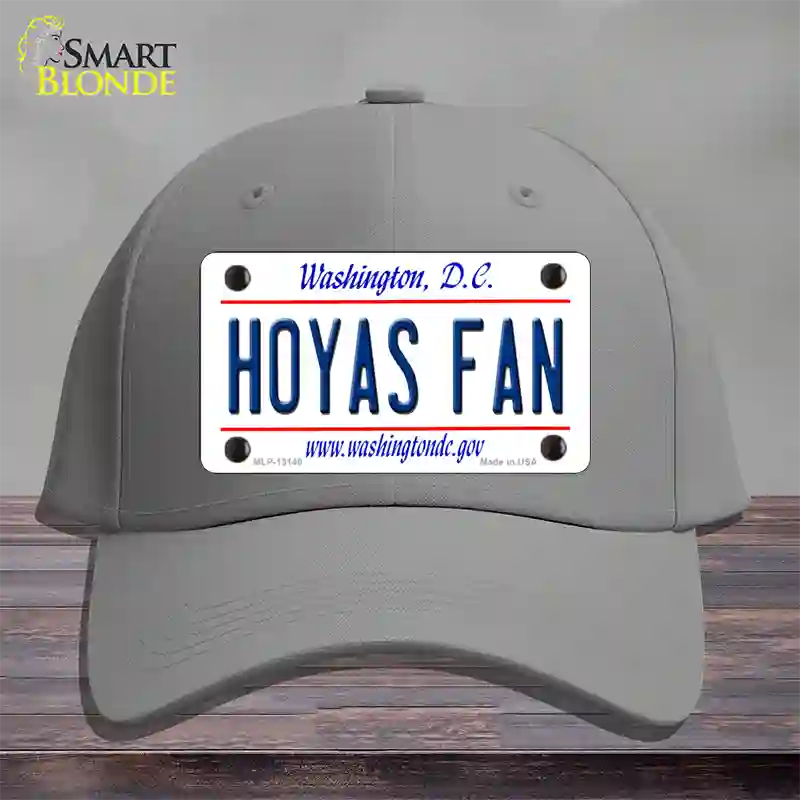 Hoyas Fan Novelty License Plate Hat Cotton / Gray