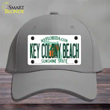 Key Colony Beach Florida Novelty License Plate Hat Cotton / Gray