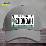 Chowdah Maine Novelty License Plate Hat Cotton / Gray