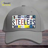 Steelers Strip Art Novelty License Plate Hat Tag Cotton / Gray