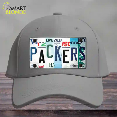 Packers Strip Art Novelty License Plate Hat Tag Cotton / Gray