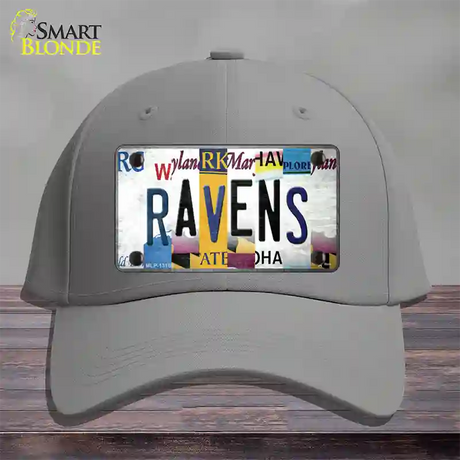 Ravens Strip Art Novelty License Plate Hat Tag Cotton / Gray