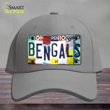 Bengals Strip Art Novelty License Plate Hat Tag Cotton / Gray