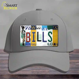 Bills Strip Art Novelty License Plate Hat Tag Cotton / Gray