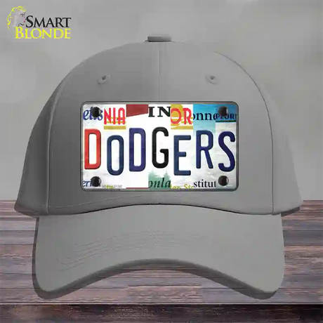 Dodgers Strip Art Novelty License Plate Hat Tag Cotton / Gray