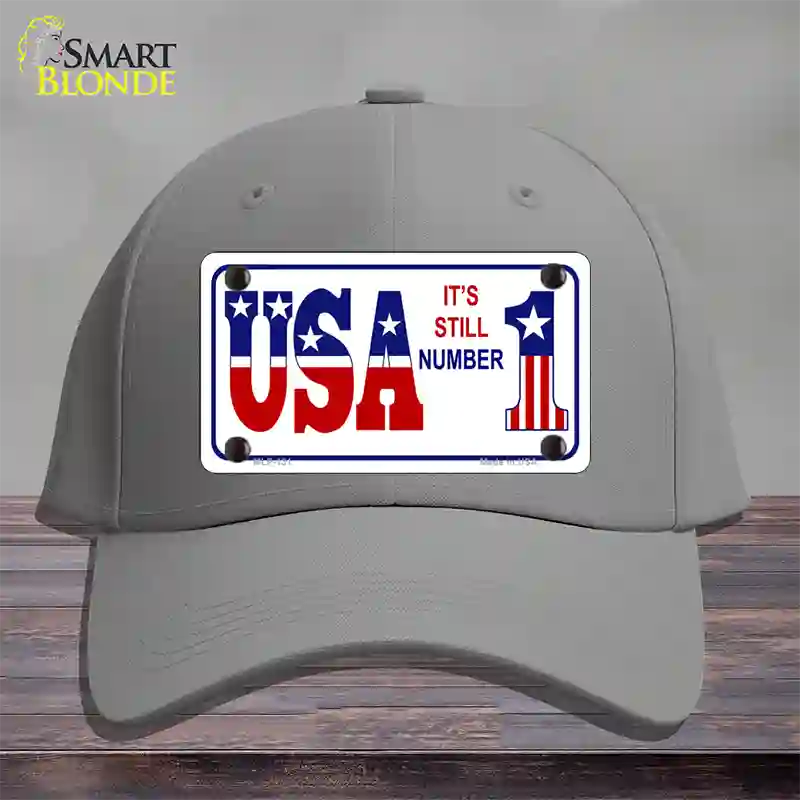 USA Still 1 Novelty License Plate Hat Cotton / Gray