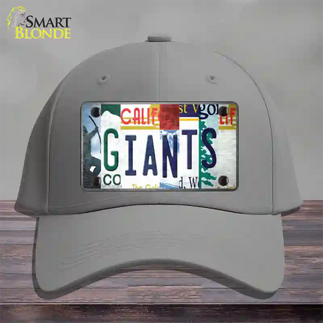 Giants Baseball Strip Art Novelty License Plate Hat Tag Cotton / Gray