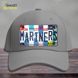 Mariners Strip Art Novelty License Plate Hat Tag Cotton / Gray