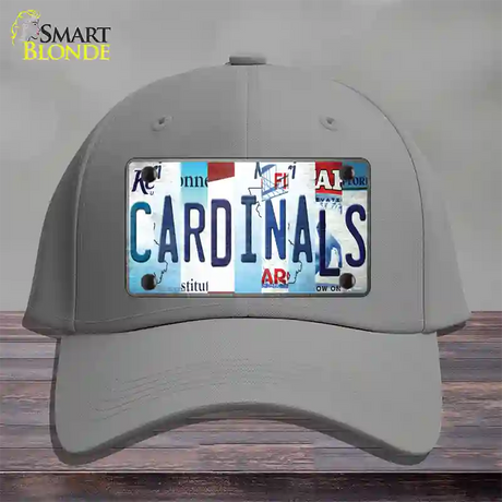 Cardinals Baseball Strip Art Novelty License Plate Hat Tag Cotton / Gray