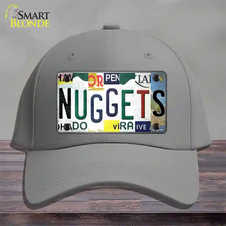 Nuggets Strip Art Novelty License Plate Hat Tag Cotton / Gray