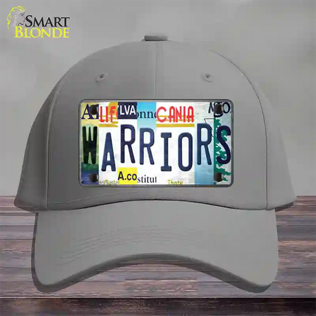 Warriors Strip Art Novelty License Plate Hat Tag Cotton / Gray