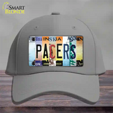 Pacers Strip Art Novelty License Plate Hat Tag Cotton / Gray