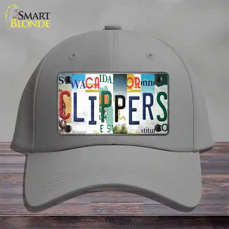 Clippers Strip Art Novelty License Plate Hat Tag Cotton / Gray