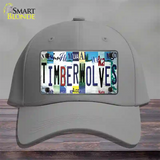 Timberwolves Strip Art Novelty License Plate Hat Tag Cotton / Gray