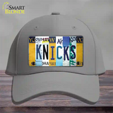 Knicks Strip Art Novelty License Plate Hat Tag Cotton / Gray