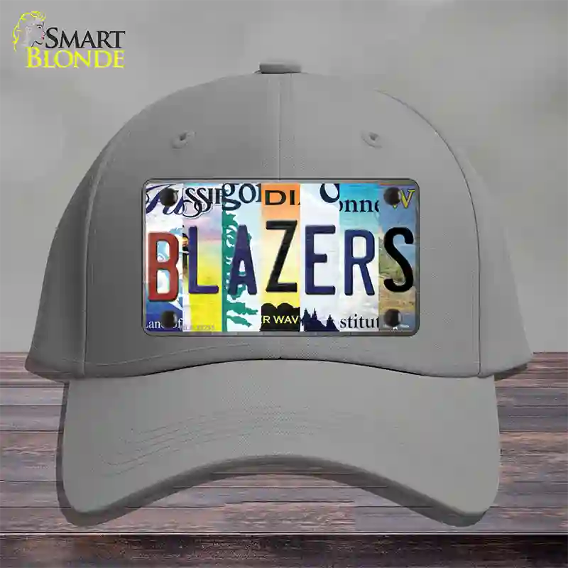 Blazers Strip Art Novelty License Plate Hat Tag Cotton / Gray