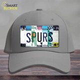 Spurs Strip Art Novelty License Plate Hat Tag Cotton / Gray