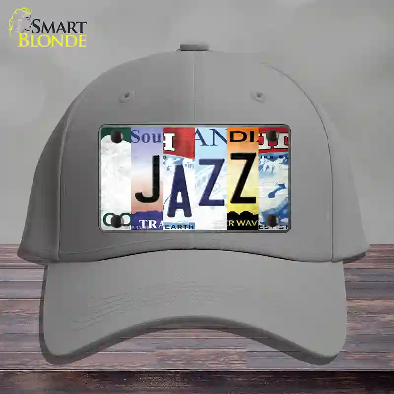 Jazz Strip Art Novelty License Plate Hat Tag Cotton / Gray