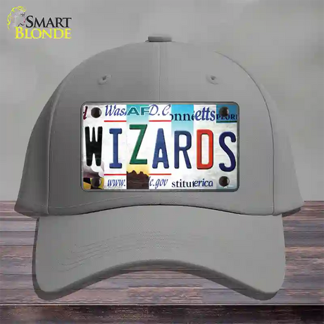 Wizards Strip Art Novelty License Plate Hat Tag Cotton / Gray